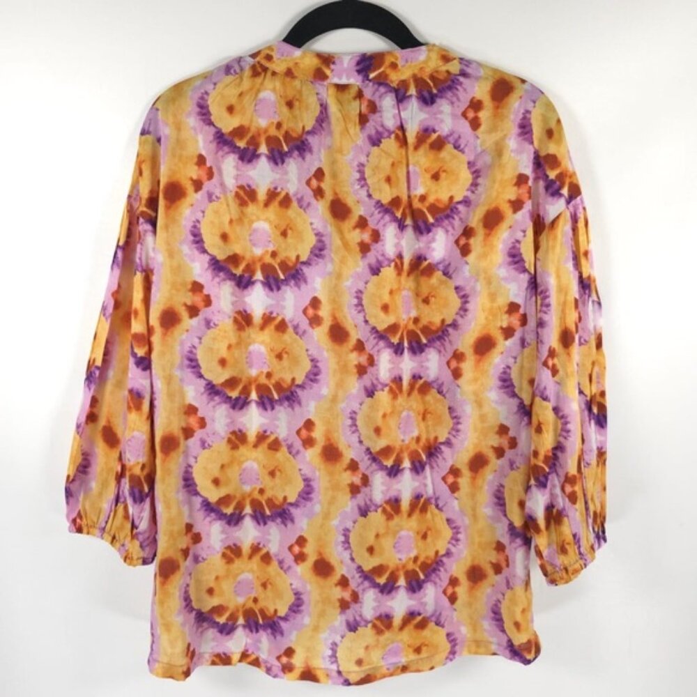 Nwt Elie. Elie Tahari Abstract Print Button Up Co… - image 2